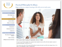Tablet Screenshot of philosophyinstalbans.org